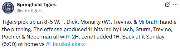 Stark Result Tweet