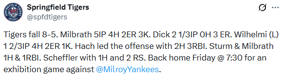 Courtland Result Tweet